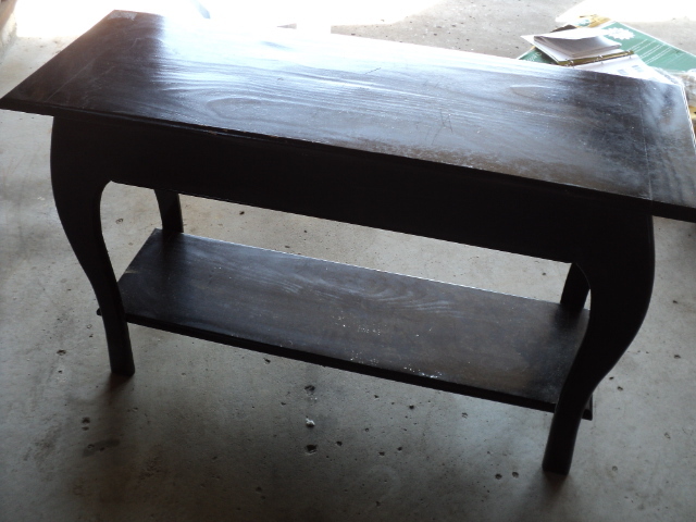 lot 11 image: black sofa table 41 long x 14 wi...