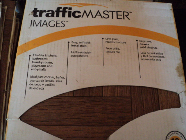 lot 12 image: 60 Traffic Master self-stick tiles...