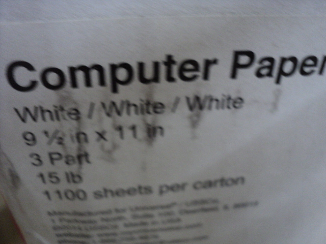 lot 21 image: continuous feed paper...