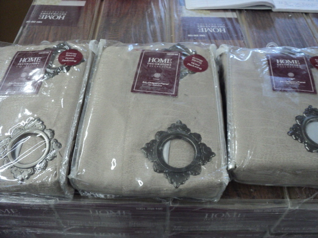 lot 72 image: 3 Home Decorator 84 drapery panels...