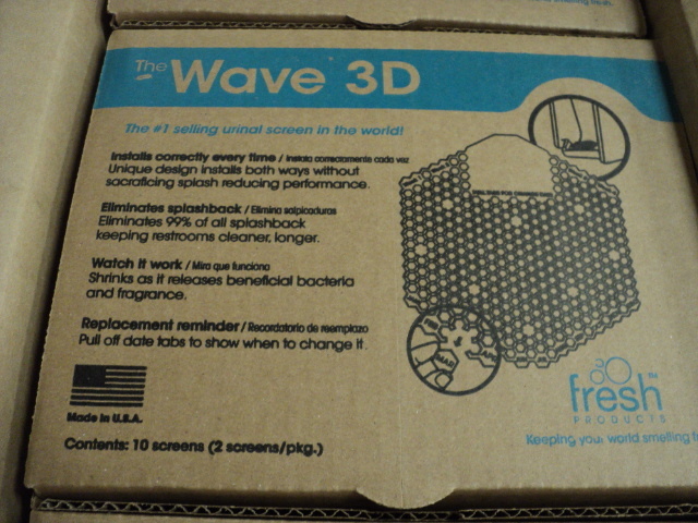 lot 89 image: Wave 3D urinal screens - 6 boxes of...