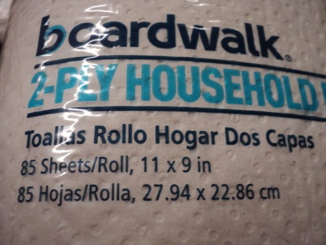 lot 97 image: 30 rolls boardwalk 2-ply towels...