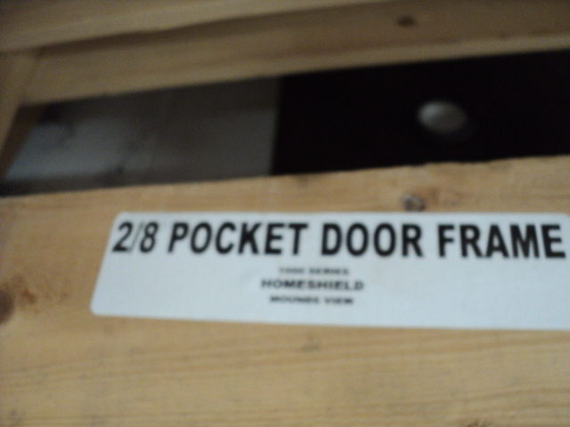 lot 103 image: set of 2 pocket door frames 35 x 8...