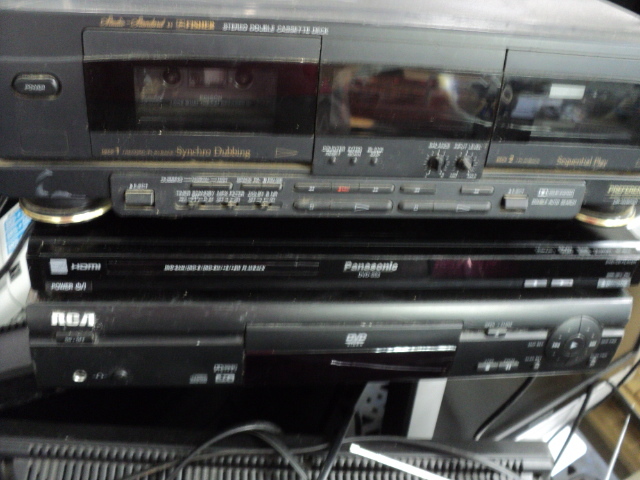 lot 134 image: Panasonic, RCA and Fisher machines...