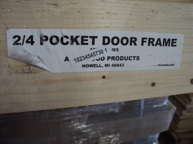 lot 168 image: 2 31 wide pocket door frames...