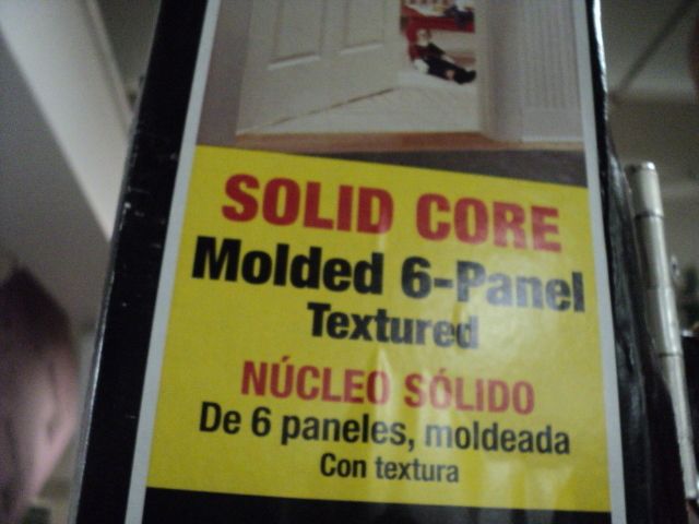 lot 191 image: Jeld-Wen solid core molded 6-panel ...