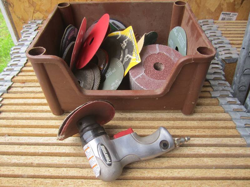 lot 50 image: Power Mate Pneumatic Grinder with B...