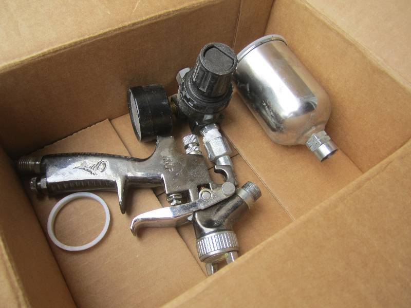 lot 74 image: Small HVLP Paint Gun  RED...