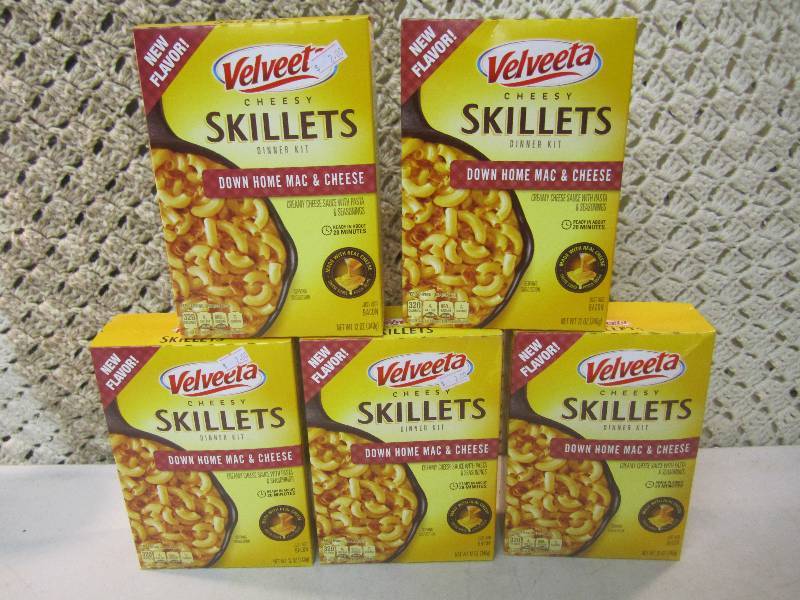 lot 97 image: 5 Boxes of Velveeta Cheesy Skillets...