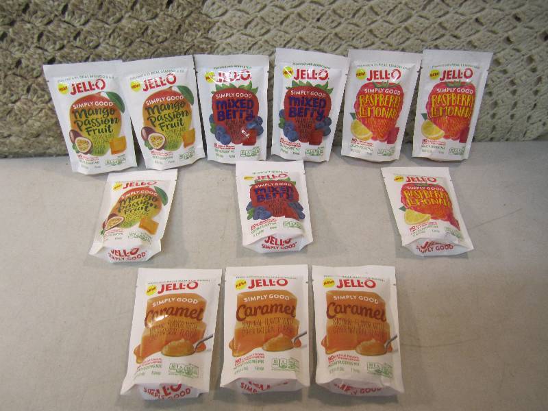 lot 101 image: Mix Lot of 12 Jello and Instant Pud...