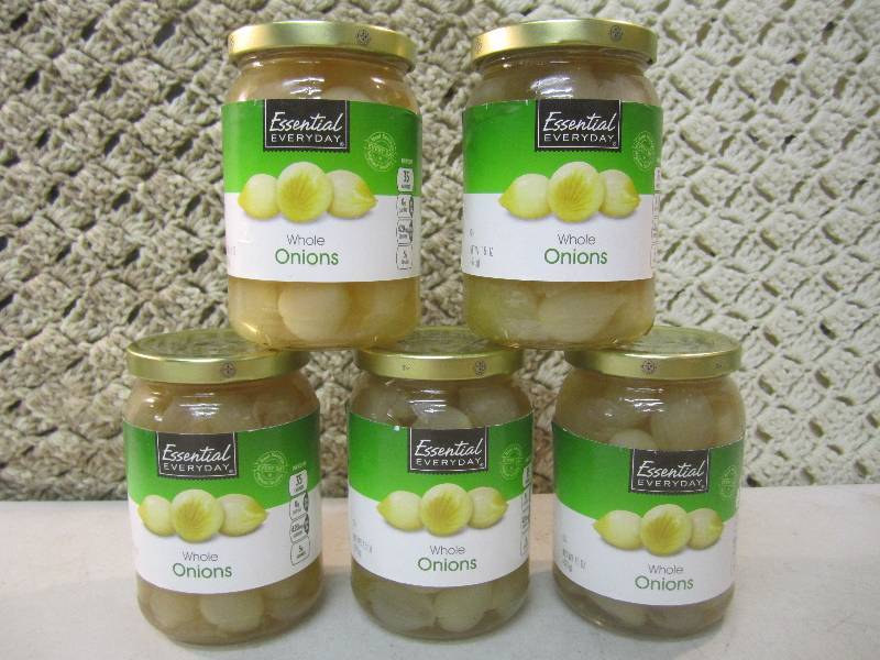 lot 103 image: 5 Jars of Whole Onions Best by Dec ...