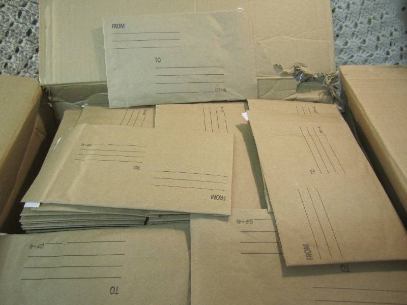 lot 128 image: Case of 250 #0 6 x 10 Sealed Air ...