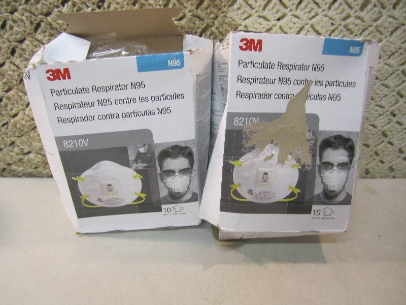 lot 135 image: 2 Boxes of 3M 8210V Particulate Res...