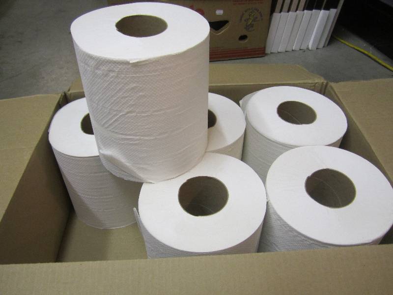 lot 142 image: Case of 6 Rolls of Centerpull 2-Ply...
