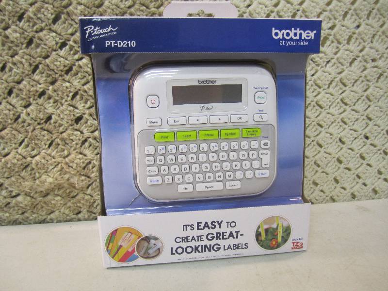 lot 157 image: Brother PT-D210 Compact Label Maker...