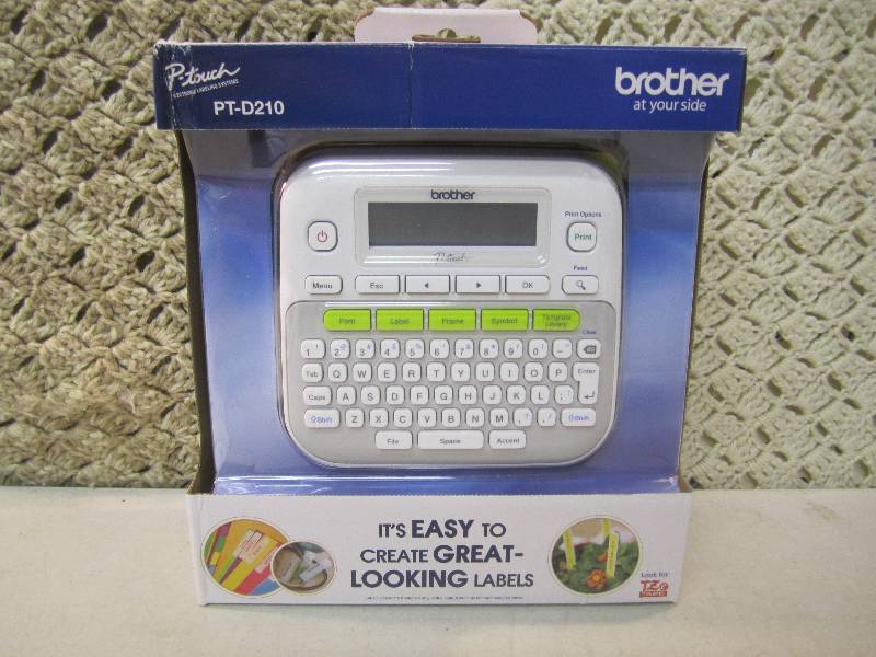 lot 158 image: Brother PT-D210 Compact Label Maker...