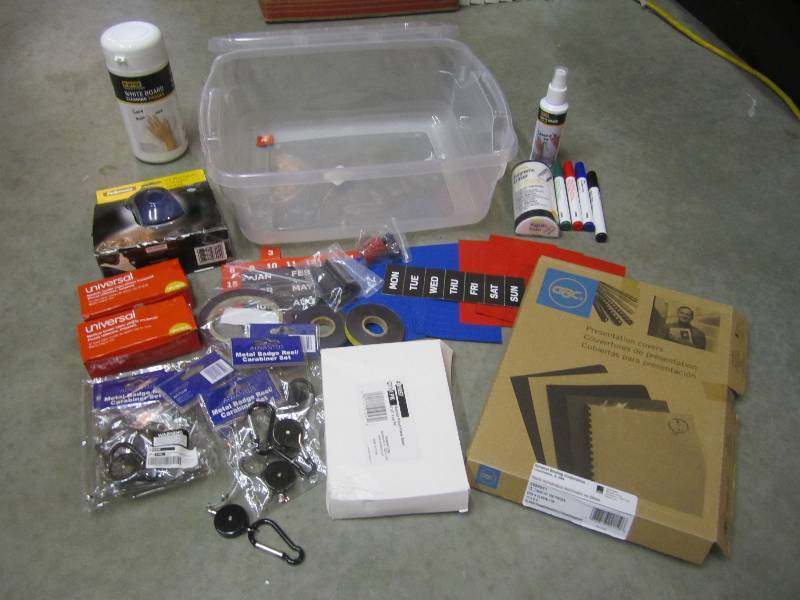 lot 165 image: Lot of Misc Office Supplies Etc.  R...