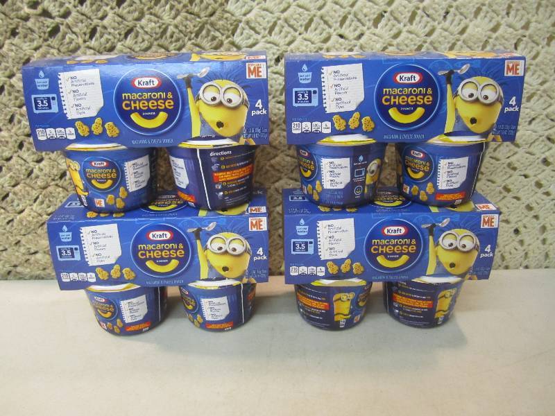 lot 235 image: 4 - 4 packs of Kraft Macaroni & Che...