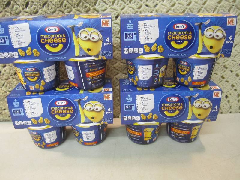 lot 236 image: 4 - 4 packs of Kraft Macaroni & Che...