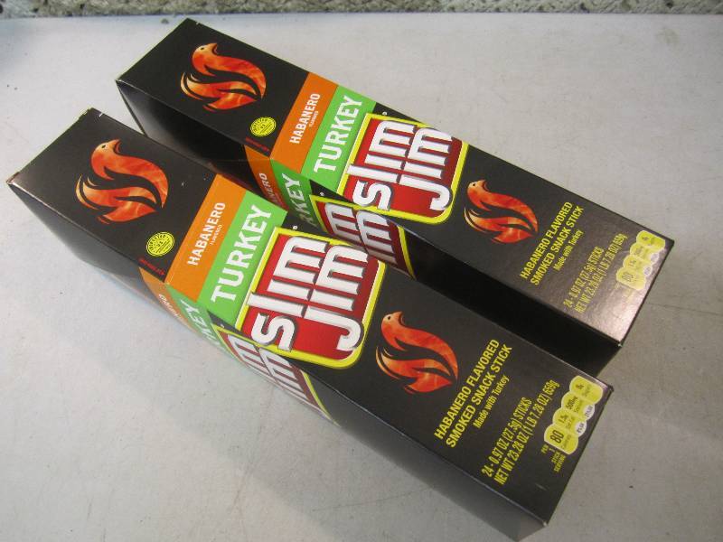 lot 237 image: 2 Box of 24 each Slim Jim Snack Sti...