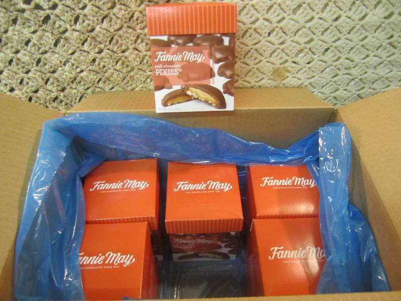 lot 248 image: Case of 6 Boxes Fannie May Milk Cho...
