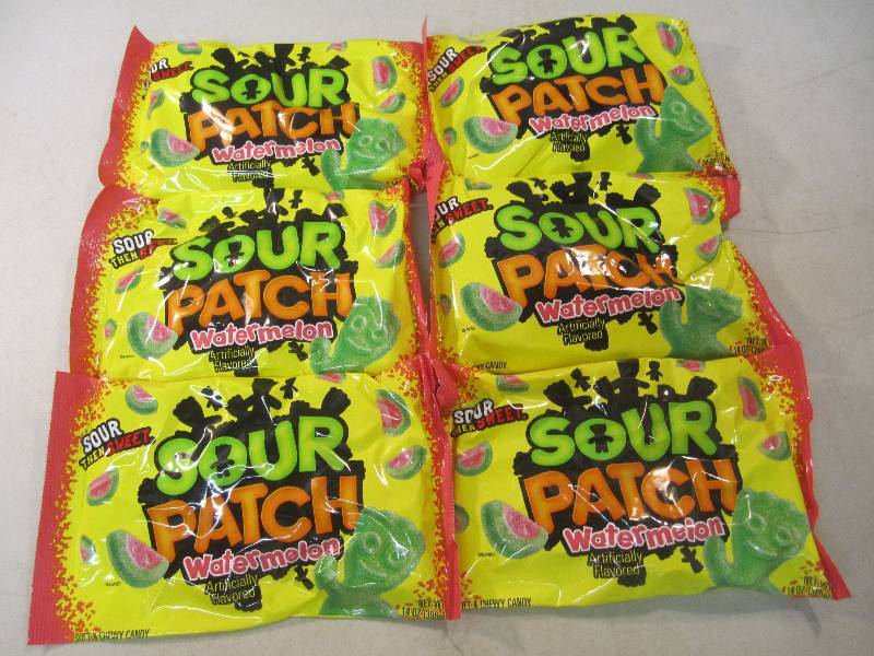 lot 262 image: 6 Bags of Sour Patch Watermelon Sof...