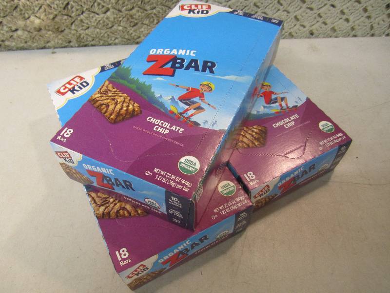 lot 272 image: 3 Boxes of Organic Z Bars Chocolate...