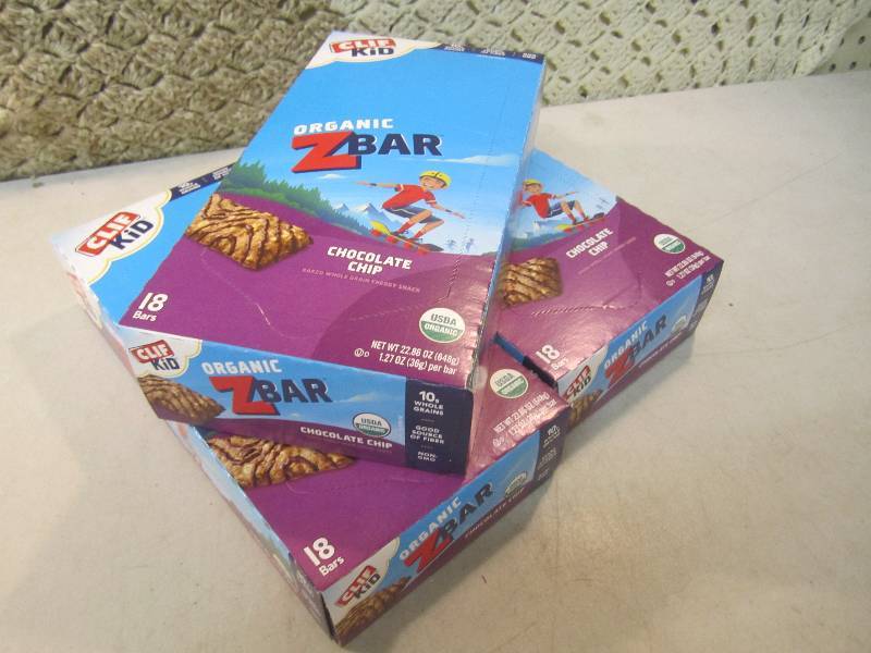 lot 273 image: 3 Boxes of Organic Z Bars Chocolate...