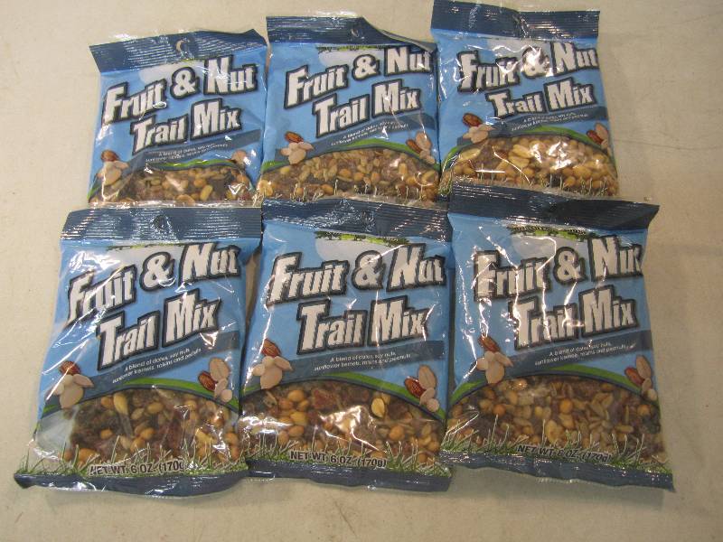 lot 294 image: 6 Bags of Fruit & Trail Mix Best by...