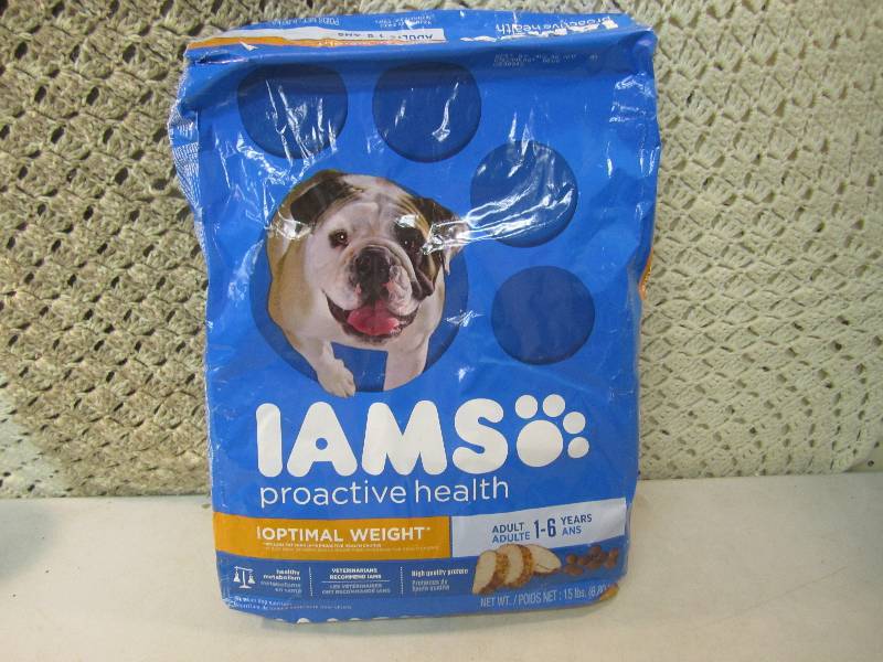 lot 297 image: 15 Pound Bag of Dog Food Best by Au...