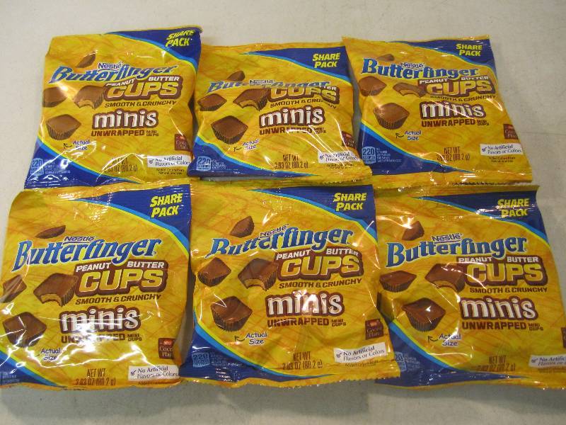 lot 315 image: 6 Bags of Butterfinger Peanut Butte...