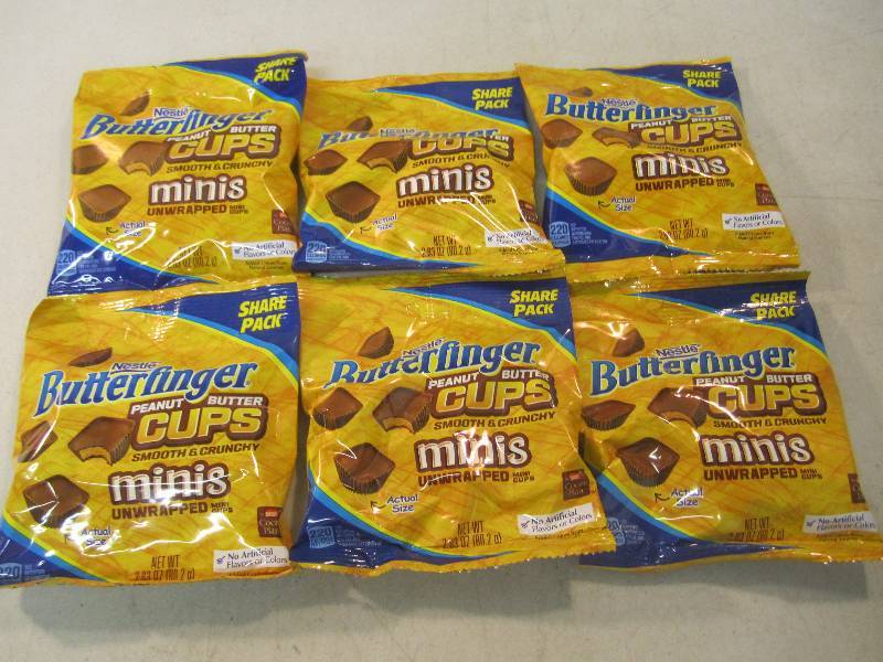 lot 316 image: 6 Bags of Butterfinger Peanut Butte...