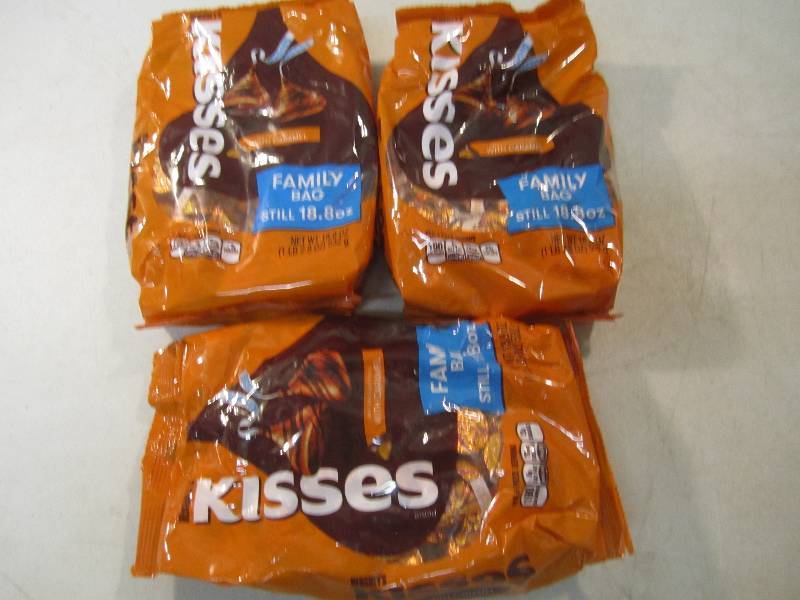 lot 325 image: 3 Bags of Hersheys Kisses with Cara...