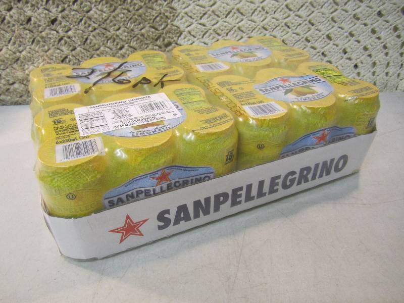 lot 329 image: Case of 24 Cans Sanpellegrino Limon...