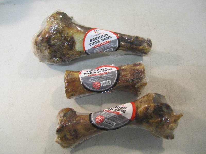 lot 331 image: Lot of 3 Large Dog Bones Best by Ma...