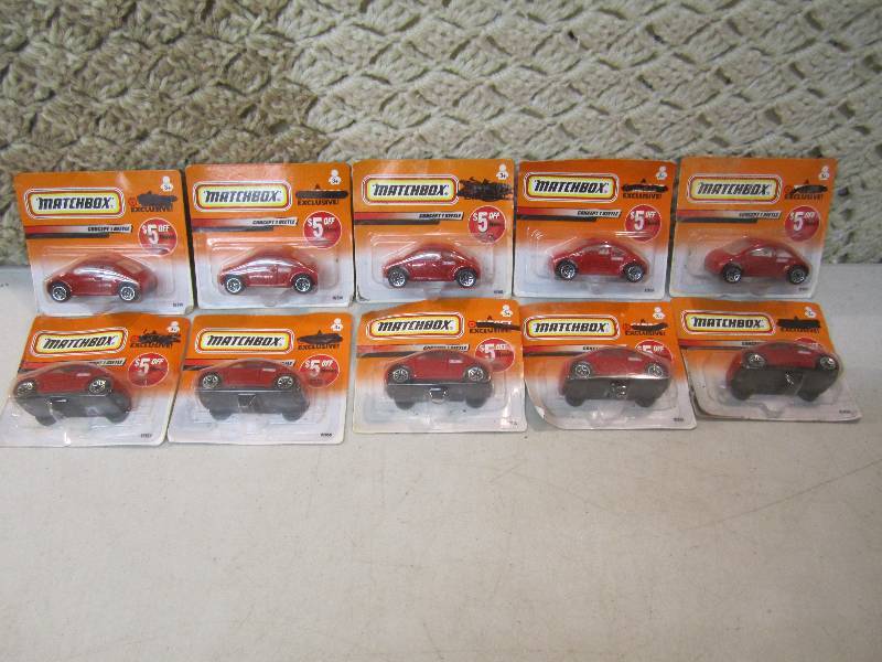 lot 332 image: 10 Matchbox Concept 1 Beetle Cars  ...
