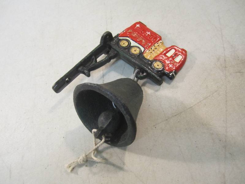 lot 333 image: Cast Iron Bell and Mounting Bracket...