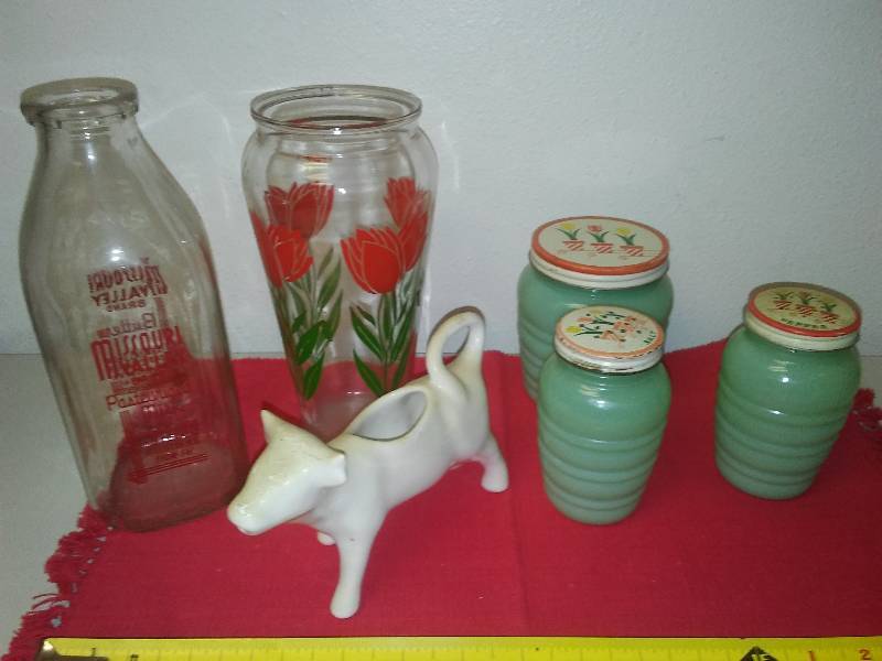 lot 97 image: Williston Creamery bottle Circa 1950s salt and pepper and more