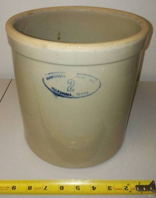 lot 105 image: Marshall Pottery Crock #2