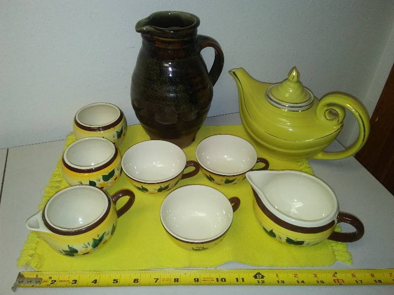 lot 130 image: Teapot Pitcher and more, Hall