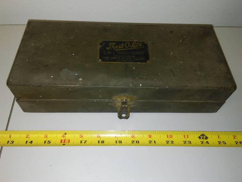 lot 146 image: Prest-O-Lite 5in. torch kit vintage