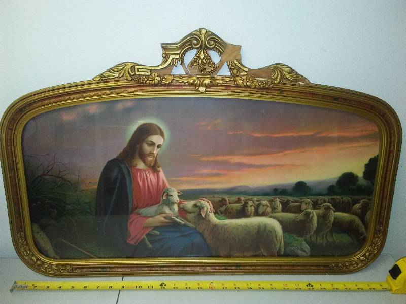 lot 177 image: Jesus as Shepherd print