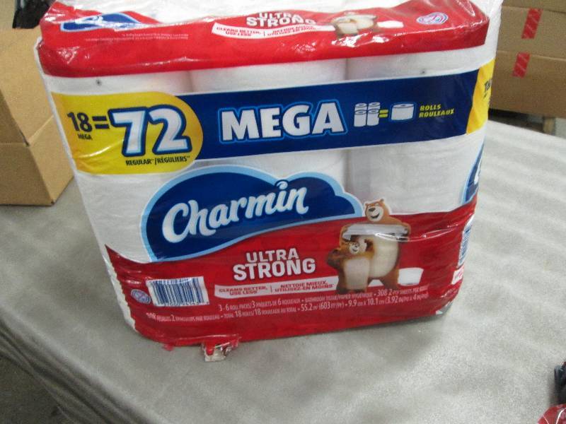 lot 19 image: 18 Mega Roll Pack of Charmin Ultra ...