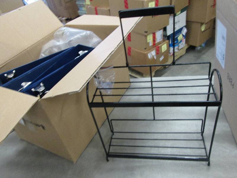 lot 52 image: Metal Rack, 4 - 3 Ring Binders...