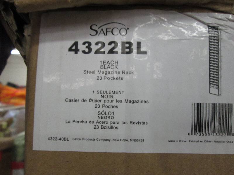 lot 107 image: Safco Products 4322BL Steel Magazin...