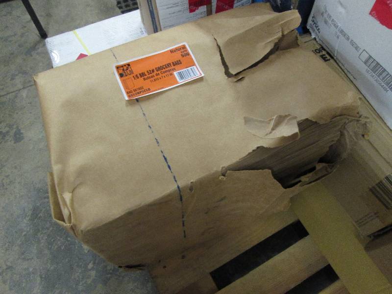lot 207 image: 16 BBL Paper Grocery Bag, 52lb Kra...