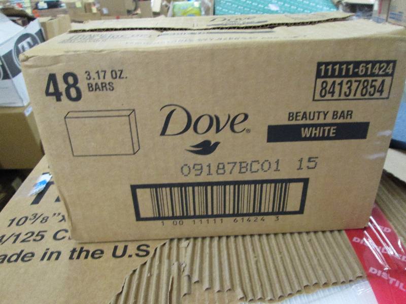 lot 225 image: Dove Soap 48X135g4.75oz  Retail $6...