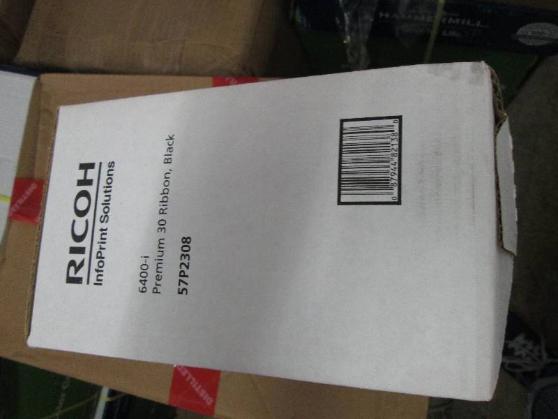 lot 246 image: InfoPrint Black Premium Ribbon 6pk ...