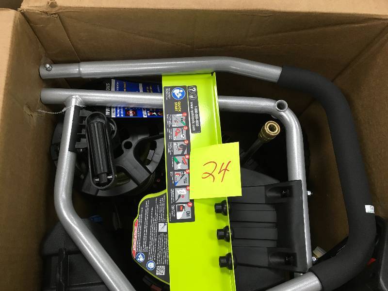 lot 24 image: Ryobi Reconditioned 2,000 PSI 1.2 GPM Electric Pressure Washer