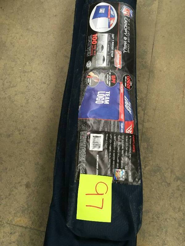 lot 97 image: Coleman NFL Canopy 10 x 10 Deluxe dome